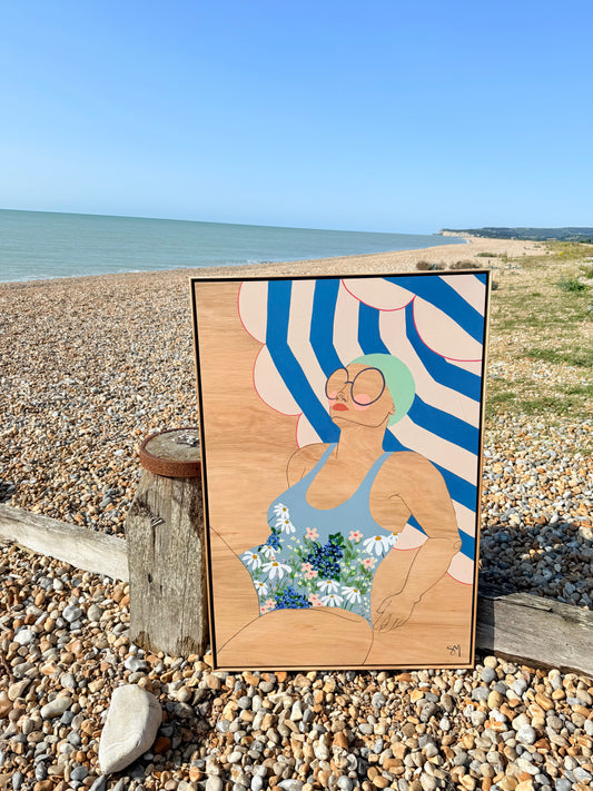Bather In Flowers