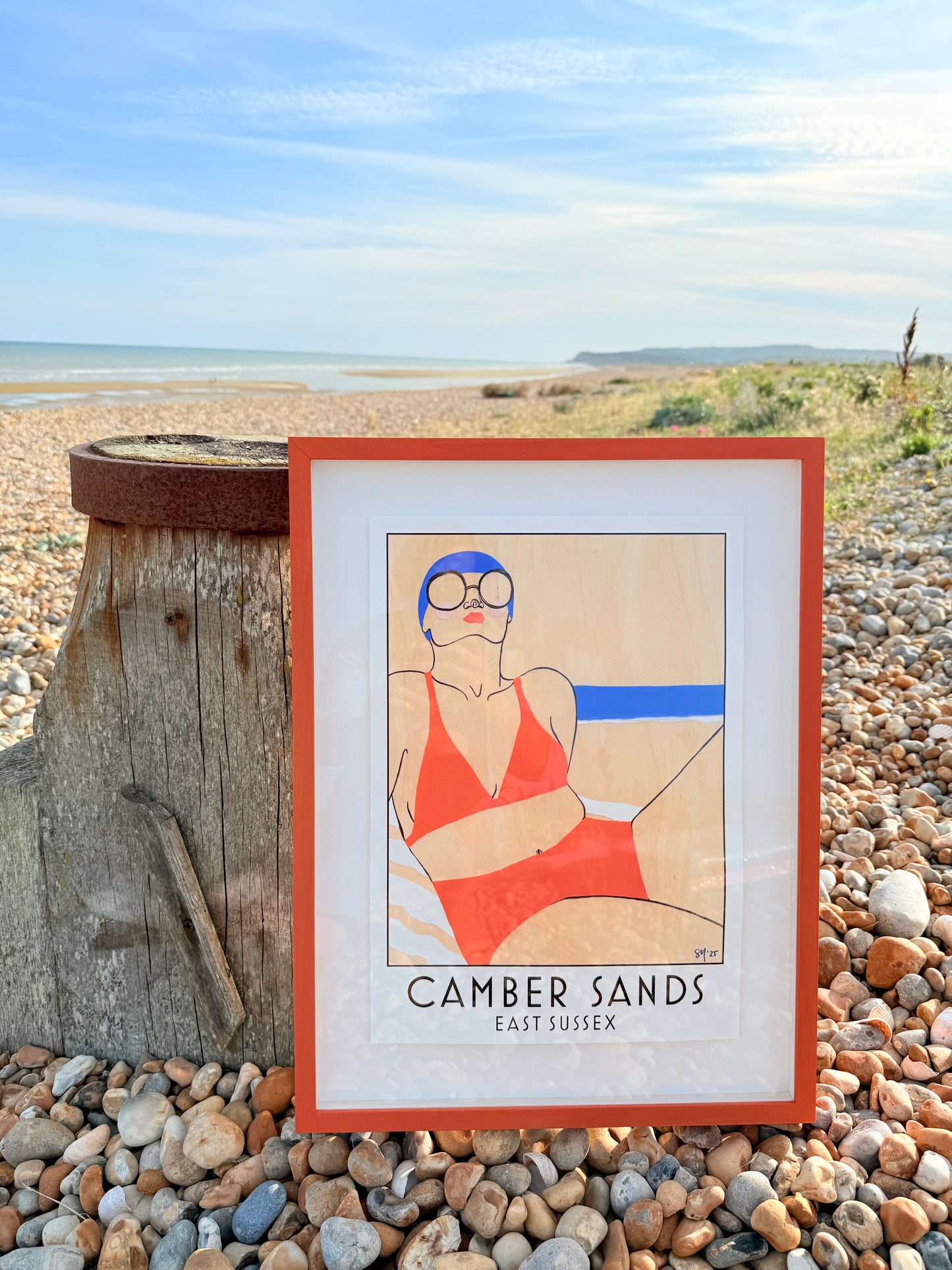 Camber Sands - Framed