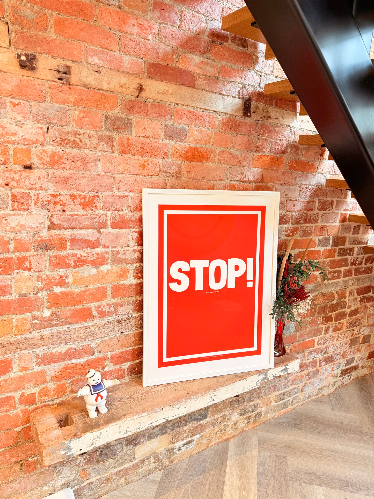 Stop / Being So Darn Awesome - Framed